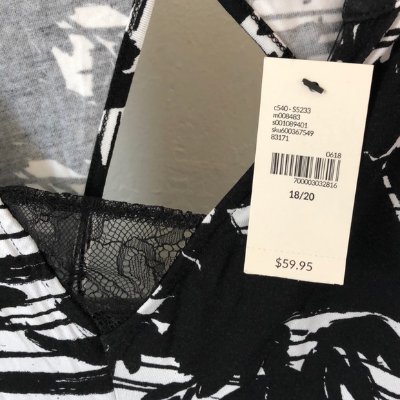 NWT Lane Bryant 18/20W Printed Lace Maxi Dress - Picture 5 of 6